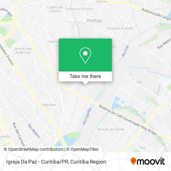 Igreja Da Paz - Curitiba/PR map