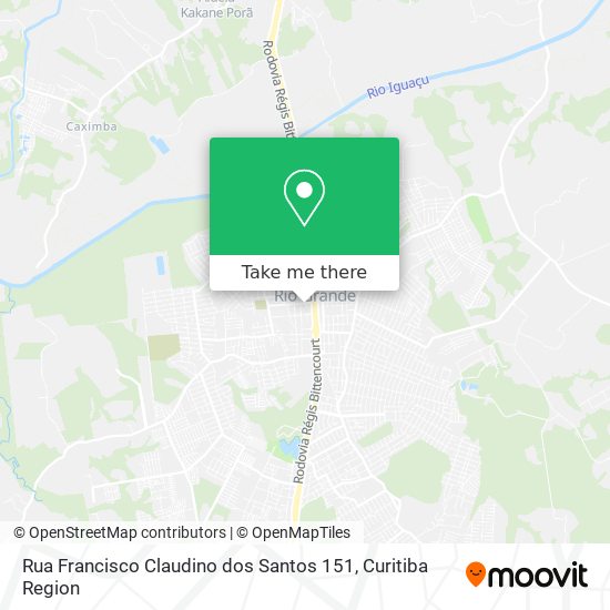Rua Francisco Claudino dos Santos 151 map
