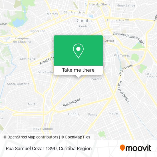 Rua Samuel Cezar 1390 map