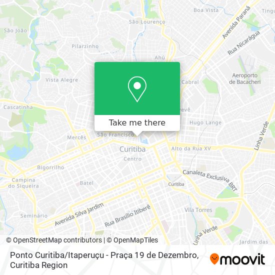 Ponto Curitiba / Itaperuçu - Praça 19 de Dezembro map