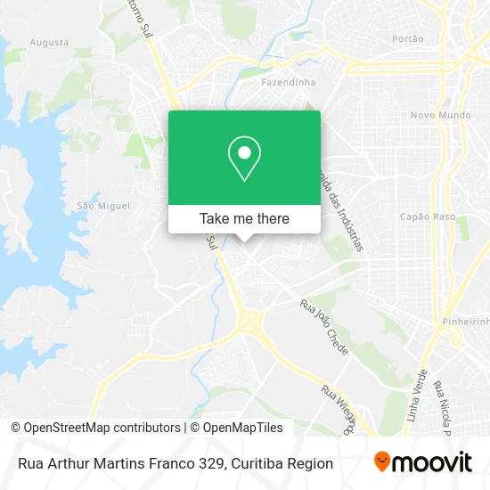 Rua Arthur Martins Franco 329 map
