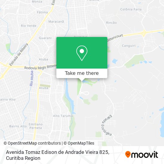 Avenida Tomaz Edison de Andrade Vieira 825 map