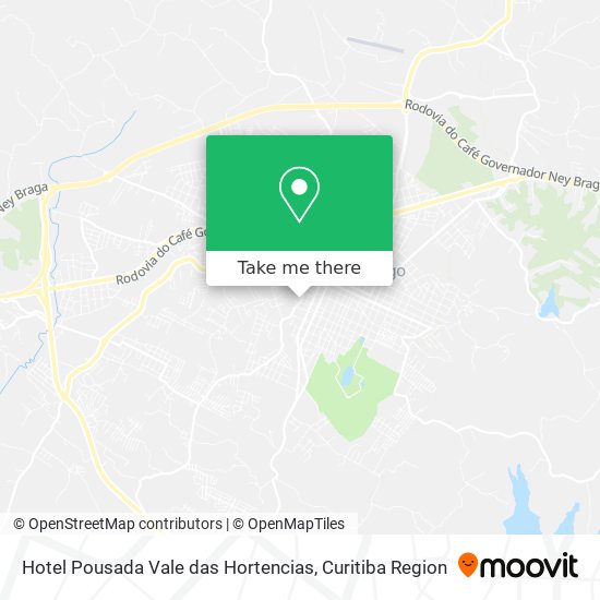 Hotel Pousada Vale das Hortencias map
