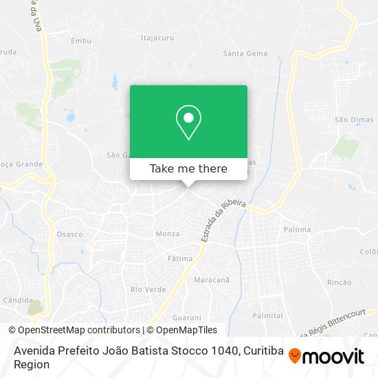 Avenida Prefeito João Batista Stocco 1040 map