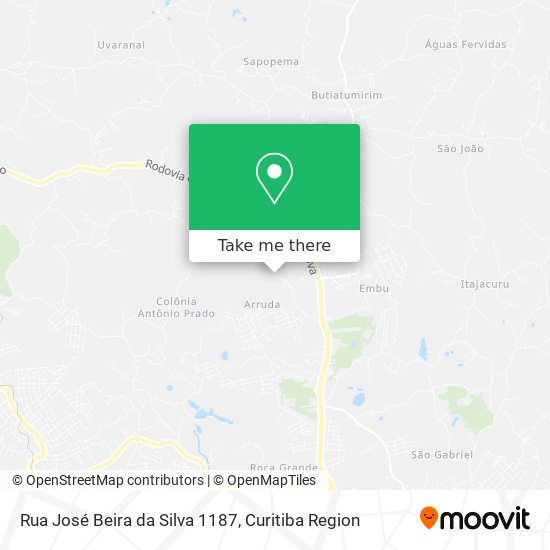 Rua José Beira da Silva 1187 map