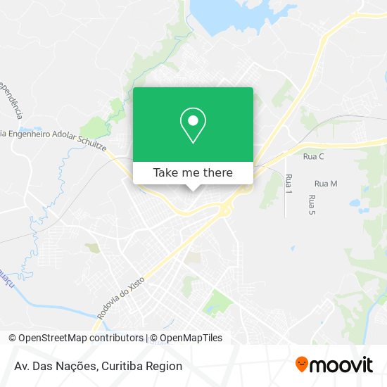 Av. Das Nações map