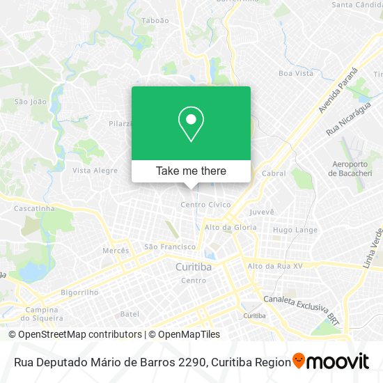 Mapa Rua Deputado Mário de Barros 2290