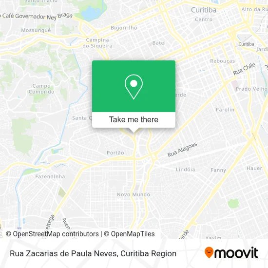Rua Zacarias de Paula Neves map