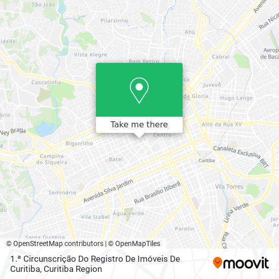 1.ª Circunscrição Do Registro De Imóveis De Curitiba map