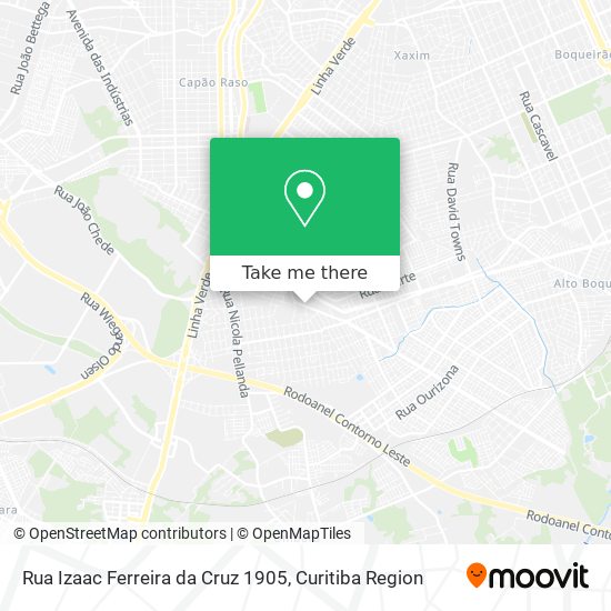 Rua Izaac Ferreira da Cruz 1905 map