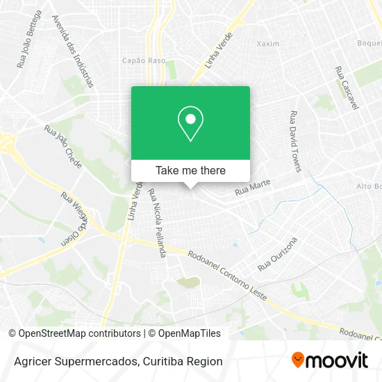 Agricer Supermercados map