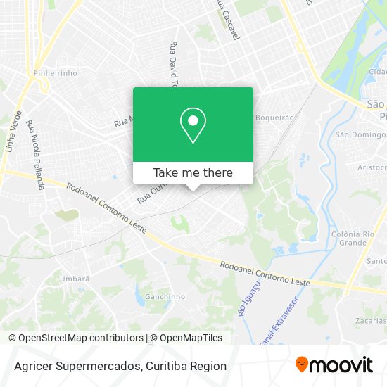 Agricer Supermercados map