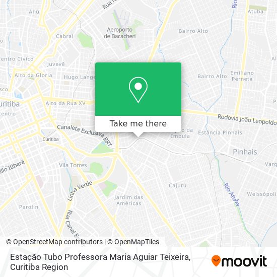 Estação Tubo Professora Maria Aguiar Teixeira map