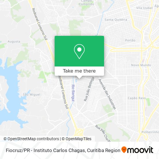 Fiocruz / PR  - Instituto Carlos Chagas map