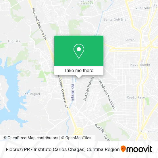 Fiocruz / PR  - Instituto Carlos Chagas map