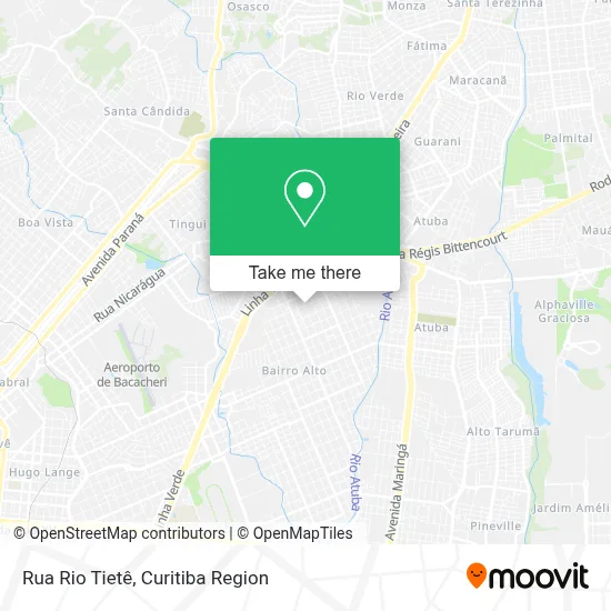 Rua Rio Tietê map