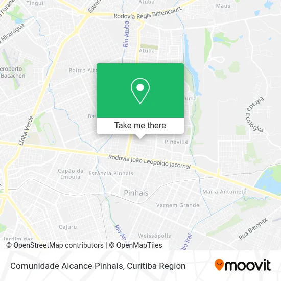 Comunidade Alcance Pinhais map