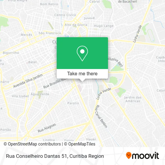 Rua Conselheiro Dantas 51 map