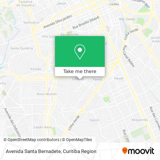 Mapa Avenida Santa Bernadete