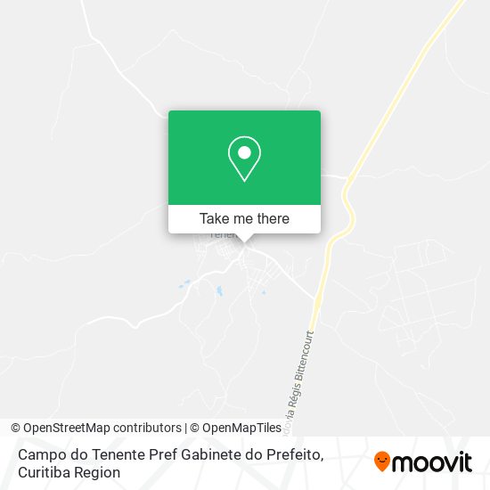 Campo do Tenente Pref Gabinete do Prefeito map