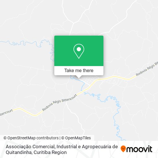 Associação Comercial, Industrial e Agropecuária de Quitandinha map