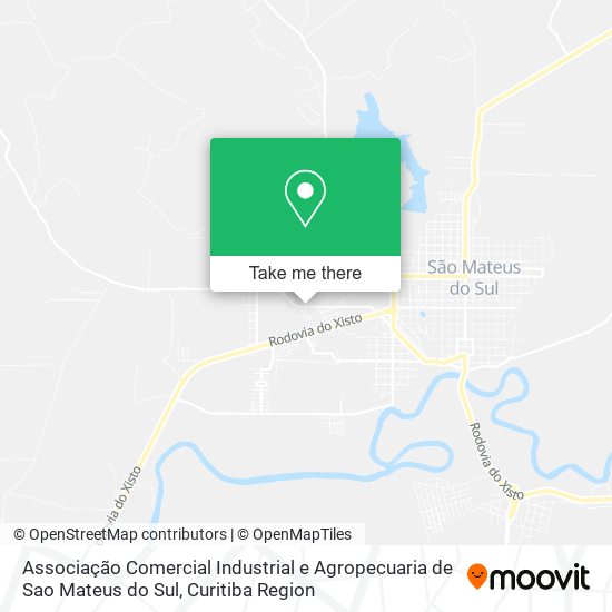 Associação Comercial Industrial e Agropecuaria de Sao Mateus do Sul map