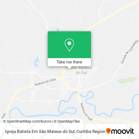 Igreja Batista Em São Mateus do Sul map