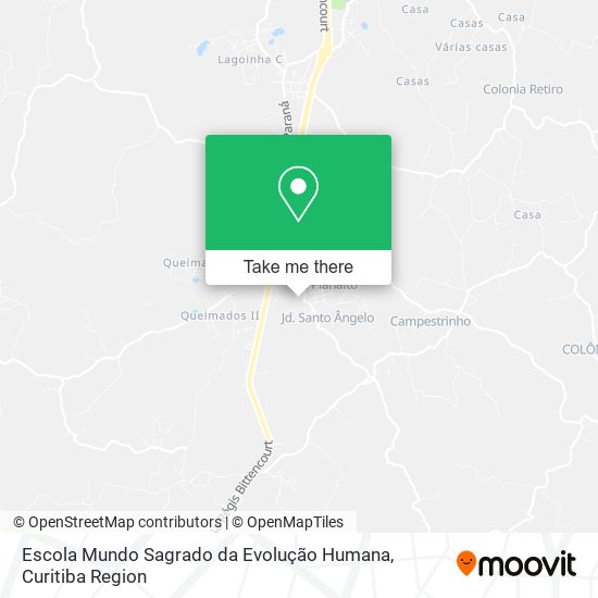 Escola Mundo Sagrado da Evolução Humana map