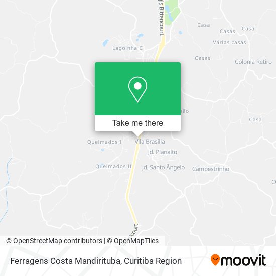 Ferragens Costa Mandirituba map