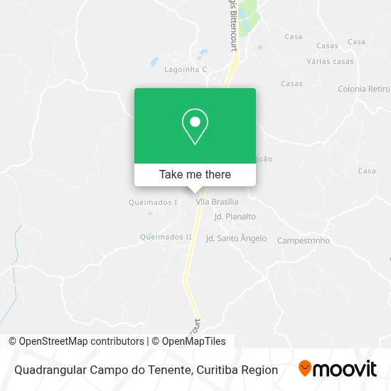 Quadrangular Campo do Tenente map