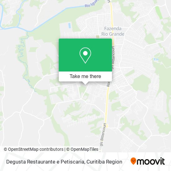 Mapa Degusta Restaurante e Petiscaria