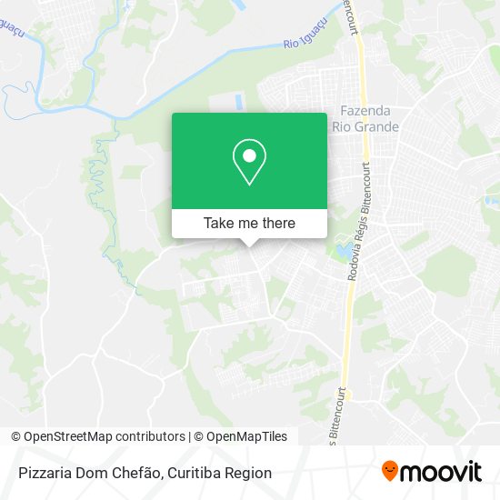 Mapa Pizzaria Dom Chefão