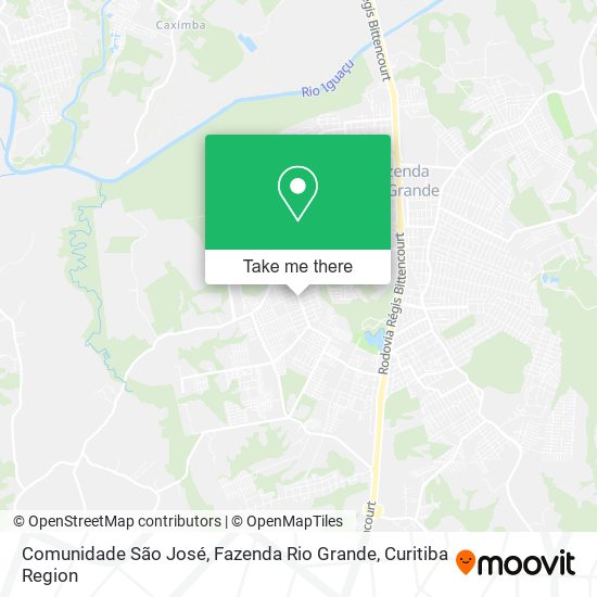 Mapa Comunidade São José, Fazenda Rio Grande