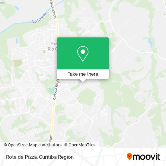 Rota da Pizza map