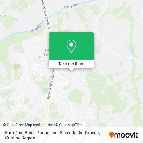 Farmácia Brasil Poupa Lar - Fazenda Rio Grande map