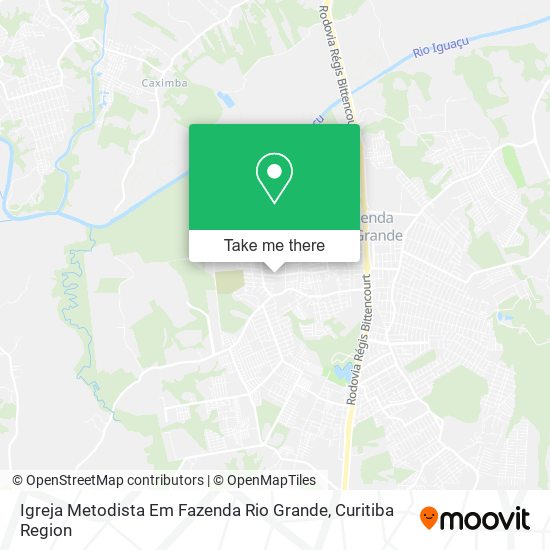 Igreja Metodista Em Fazenda Rio Grande map