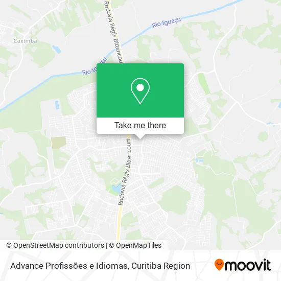 Advance Profissões e Idiomas map