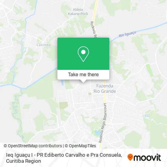 Ieq Iguaçu I - PR Ediberto Carvalho e Pra Consuela map