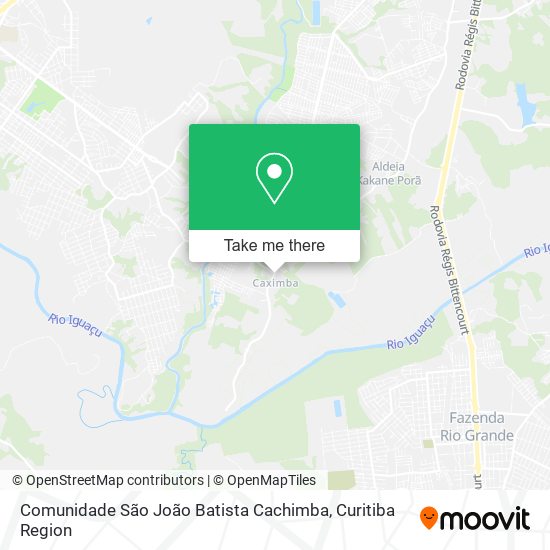 Mapa Comunidade São João Batista Cachimba