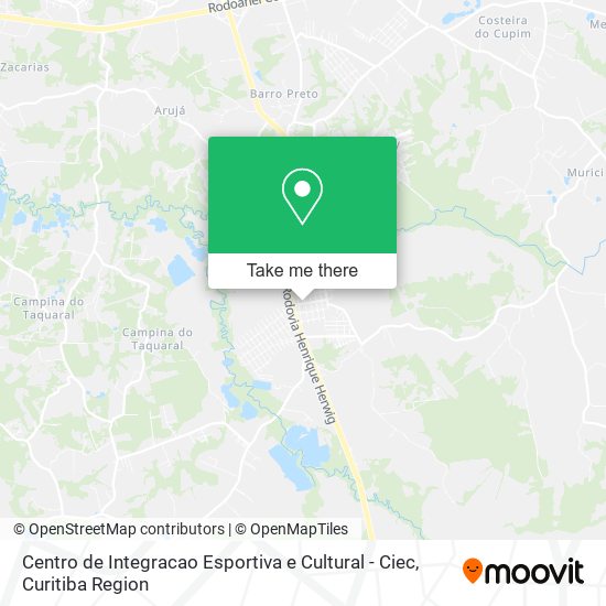 Centro de Integracao Esportiva e Cultural - Ciec map