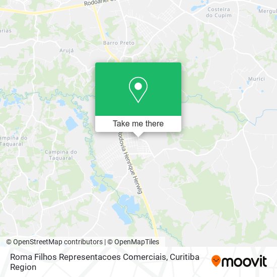 Roma Filhos Representacoes Comerciais map