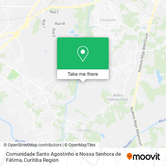 Comunidade Santo Agostinho e Nossa Senhora de Fátima map