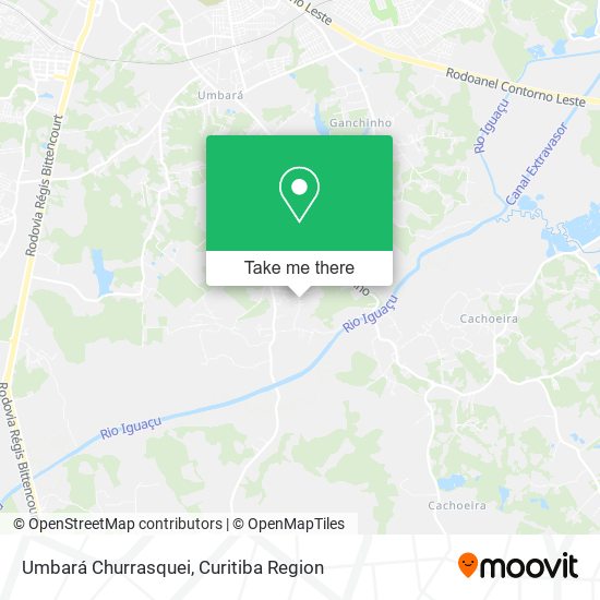 Umbará Churrasquei map