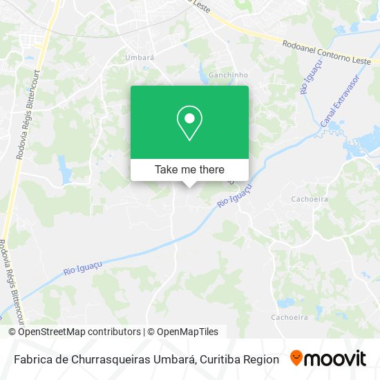Fabrica de Churrasqueiras Umbará map