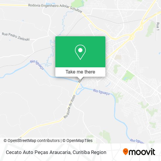 Cecato Auto Peças Araucaria map