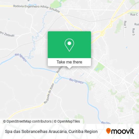 Mapa Spa das Sobrancelhas Araucária