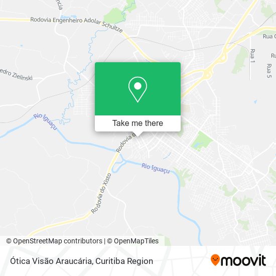 Ótica Visão Araucária map