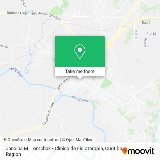 Janaína M. Tomchak - Clínica de Fisioterapia map
