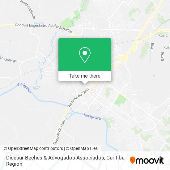 Mapa Dicesar Beches & Advogados Associados