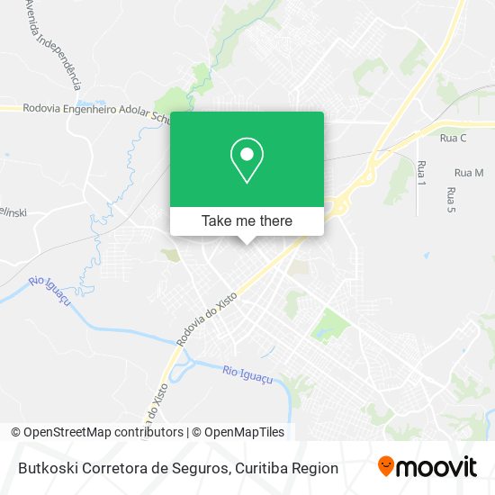 Butkoski Corretora de Seguros map